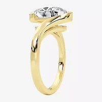 Grown Gorgeous (F / Vs2) Womens 2 1/4 CT. Lab White Diamond 14K Gold Oval Solitaire Engagement Ring