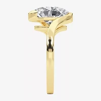 Grown Gorgeous (F / Vs2) Womens 2 1/4 CT. Lab White Diamond 14K Gold Oval Solitaire Engagement Ring