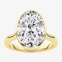 Grown Gorgeous (F / Vs2) Womens 3 1/2 CT. T.W Lab White Diamond 14K Gold Oval Engagement Ring