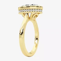 Grown Gorgeous (F / Vs2) Womens 3 1/2 CT. T.W Lab White Diamond 14K Gold Oval Engagement Ring