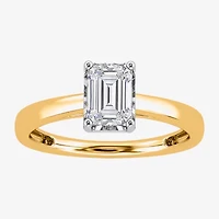I / Si2) Womens 1 CT. Lab Grown White Diamond Sterling Silver Solitaire Engagement Ring