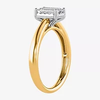 I / Si2) Womens 1 CT. Lab Grown White Diamond Sterling Silver Solitaire Engagement Ring