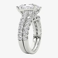 Grown Gorgeous (F / Vs2) Womens 1/ Ct. T.W. Lab White Diamond 14K Gold Rectangular Side Stone Bridal Set