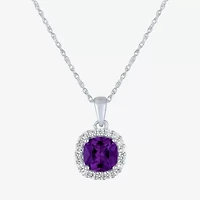 Gemstone Pure Silver Over Brass 2-pc. Jewelry Set