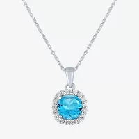 Gemstone Pure Silver Over Brass 2-pc. Jewelry Set