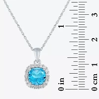 Gemstone Pure Silver Over Brass 2-pc. Jewelry Set