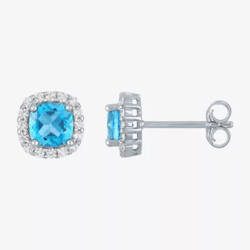 Gemstone Pure Silver Over Brass 2-pc. Jewelry Set