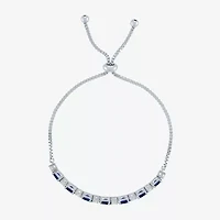 Gemstone Pure Silver Over Brass Bolo Bracelet