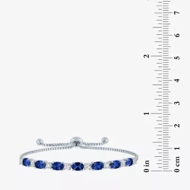 Gemstone Pure Silver Over Brass Bolo Bracelet