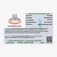 Signature By Modern Bride (G-H / Vs2-Si1) Womens 2 CT. T.W. Lab Grown White Diamond 14K Gold Side Stone Bridal Set