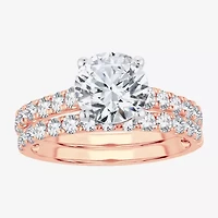 (H-I / SI1-SI2) Signature By Modern Bride Womens 2 1/2 CT. TW. Lab Grown White Diamond 14K Gold Round Bridal Set