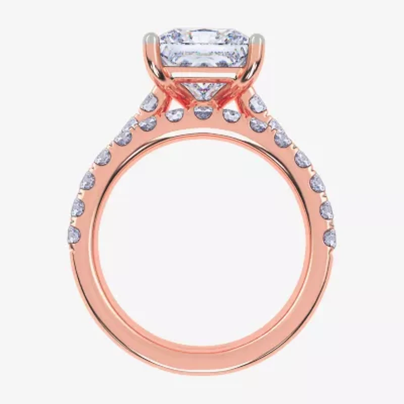 (H-I / SI1-SI2) Signature By Modern Bride Womens 2 1/2 CT. TW. Lab Grown White Diamond 14K Gold Princess Bridal Set