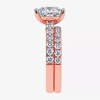 (H-I / SI1-SI2) Signature By Modern Bride Womens 2 1/2 CT. TW. Lab Grown White Diamond 14K Gold Princess Bridal Set