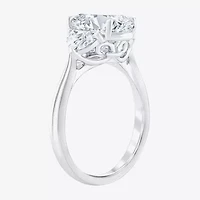 Signature By Modern Bride (F / Vs2) Womens 2 1/2 CT. T.W. Lab Grown White Diamond 10K Gold Oval 3-Stone Engagement Ring