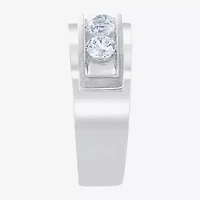 (H-I / I1) Mens 1 1/2 CT. T.W. Lab Grown White Diamond 10K Gold Wedding Band