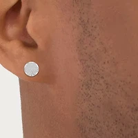 (J / I3) 1/6 CT. Natural White Diamond 10K Gold 7.7mm Round Stud Earrings
