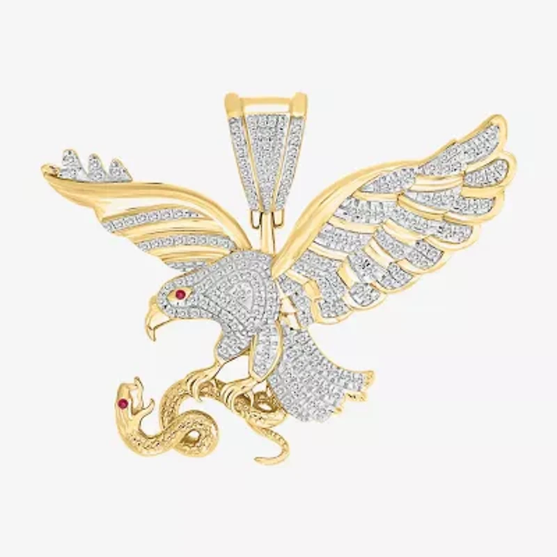 1/2 CT. (I / I2) White Diamond 10K Gold Charm