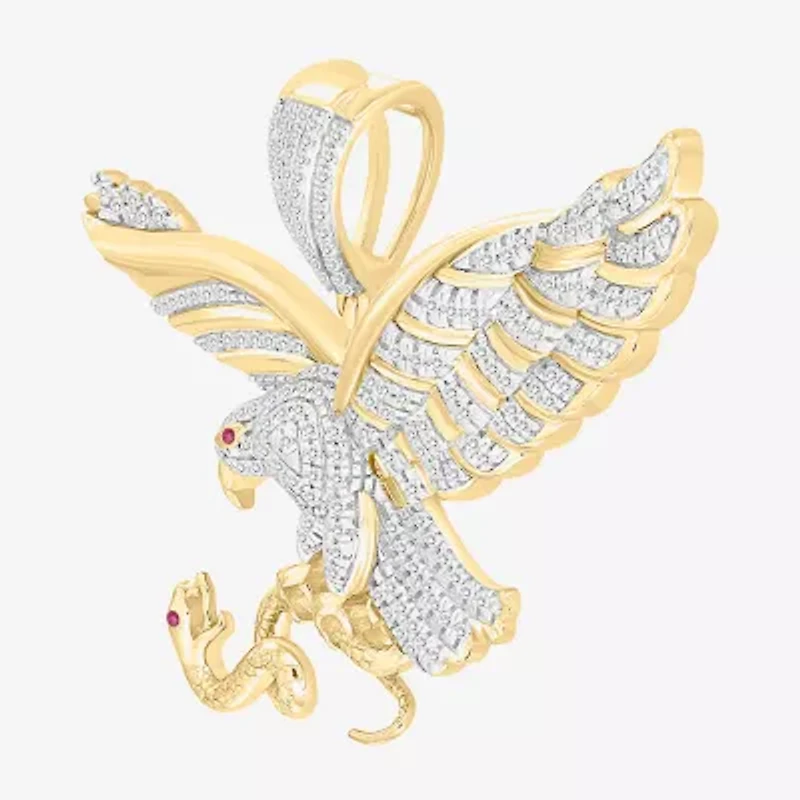 1/2 CT. (I / I2) White Diamond 10K Gold Charm