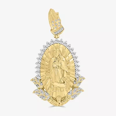 1/2 CT. (I / I2-I3) White Diamond 10K Gold Charm