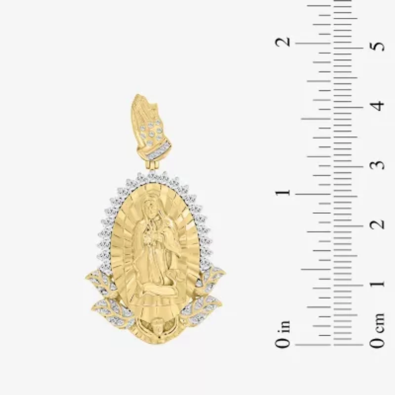 1/2 CT. (I / I2-I3) White Diamond 10K Gold Charm