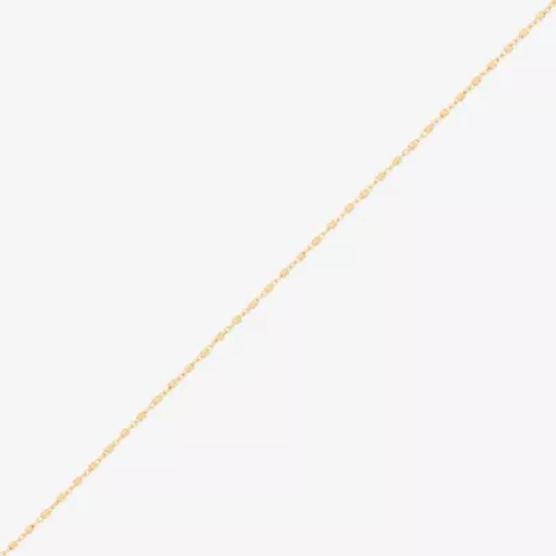 Made in Italy Womens 10K Gold Inch Chain Necklace