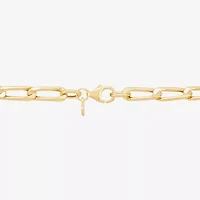 Made in Italy Unisex Adult 10K Gold 18 Inch Link Chain Necklace