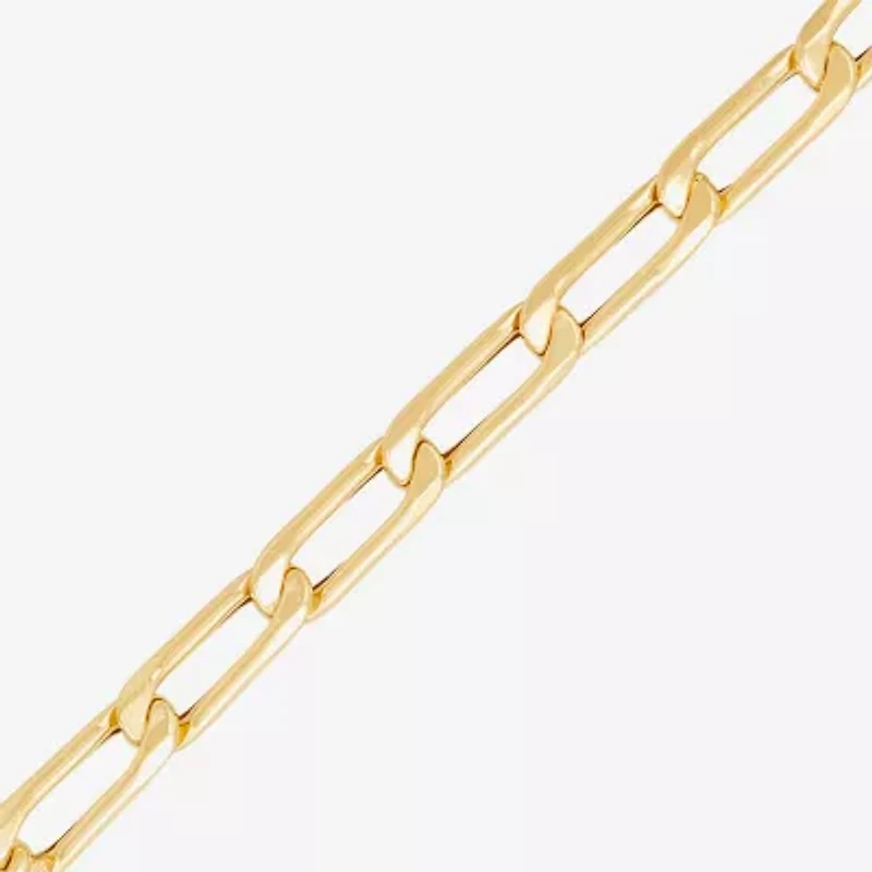 Made in Italy Unisex Adult 10K Gold 18 Inch Link Chain Necklace