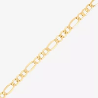 Made in Italy Mens 10K Gold 20 Inch Figaro Chain Necklace