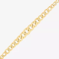 Made in Italy Womens 10K Gold 18 Inch Curb Chain Necklace