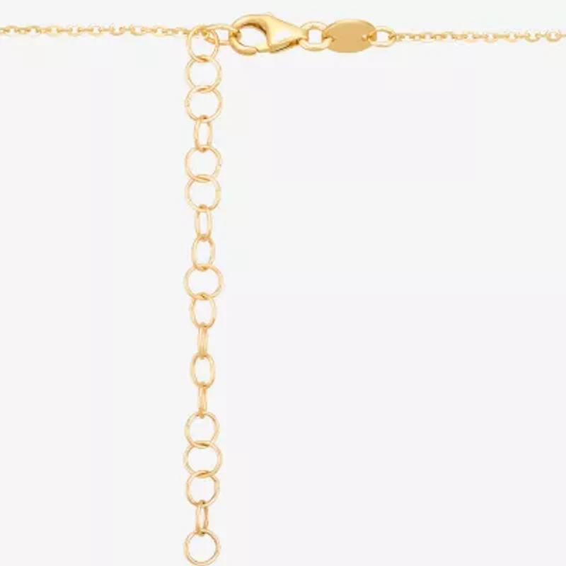 Made in Italy Womens 10K Gold Ball 16 Inch Pendant Necklace