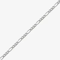 Made in Italy Unisex Adult Sterling Silver Inch Figaro Chain Necklace