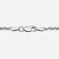 Made in Italy Unisex Adult Sterling Silver 22 Inch Cable Chain Necklace