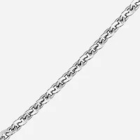Made in Italy Unisex Adult Sterling Silver 22 Inch Cable Chain Necklace