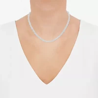 Made in Italy Unisex Adult Sterling Silver 16 Inch Rope Chain Necklace
