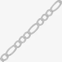 Made in Italy Womens Sterling Silver Inch Figaro Chain Necklace