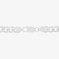 Made in Italy Mens Sterling Silver 20 Inch Figaro Chain Necklace