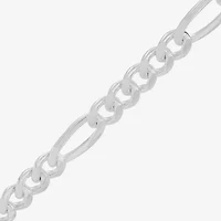 Made in Italy Mens Sterling Silver 20 Inch Figaro Chain Necklace