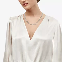 Made in Italy Womens Sterling Silver Inch Curb Chain Necklace