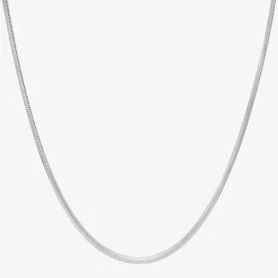 Made in Italy Womens Sterling Silver Inch Snake Chain Necklace