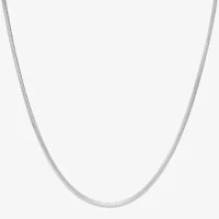Made in Italy Womens Sterling Silver Inch Snake Chain Necklace
