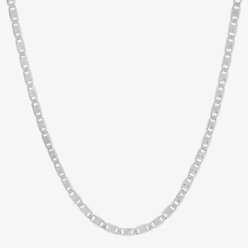 Made in Italy Womens Sterling Silver Inch Valentino Chain Necklace