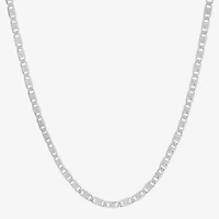 Made in Italy Womens Sterling Silver Inch Valentino Chain Necklace