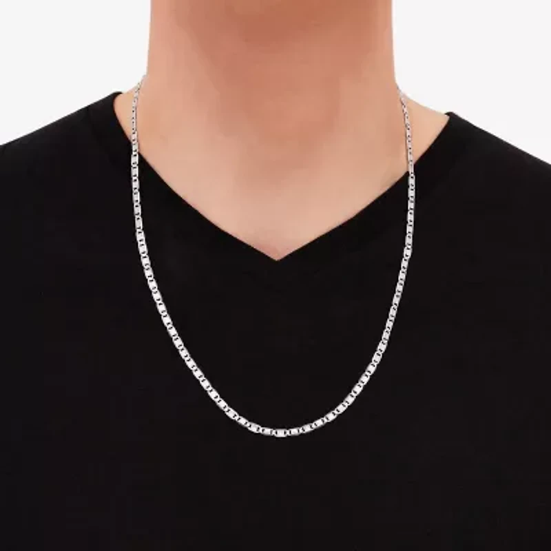 Made in Italy Womens Sterling Silver Inch Valentino Chain Necklace