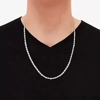 Made in Italy Womens Sterling Silver Inch Valentino Chain Necklace