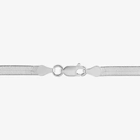 Made in Italy Womens Sterling Silver 20 Inch Herringbone Chain Necklace