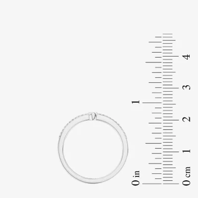 Womens 1/5 CT. Natural White Diamond 14K Rose Gold Sterling Silver Ariel Princess The Little Mermaid Cocktail Ring