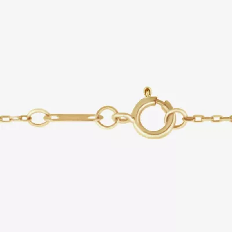 (F / Si1) Womens 1/4 CT. T.W. Lab Grown White Diamond 14K Gold Over Silver 18 Inch Pendant Necklace