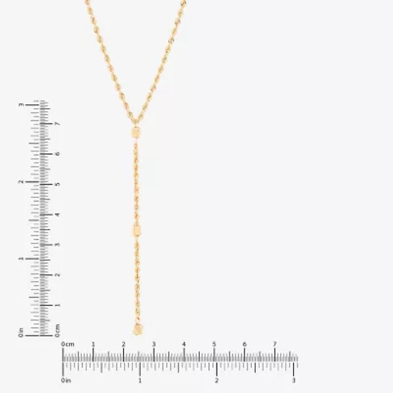 Limited Quantities! Womens 10K Gold 18 Inch Y Necklace