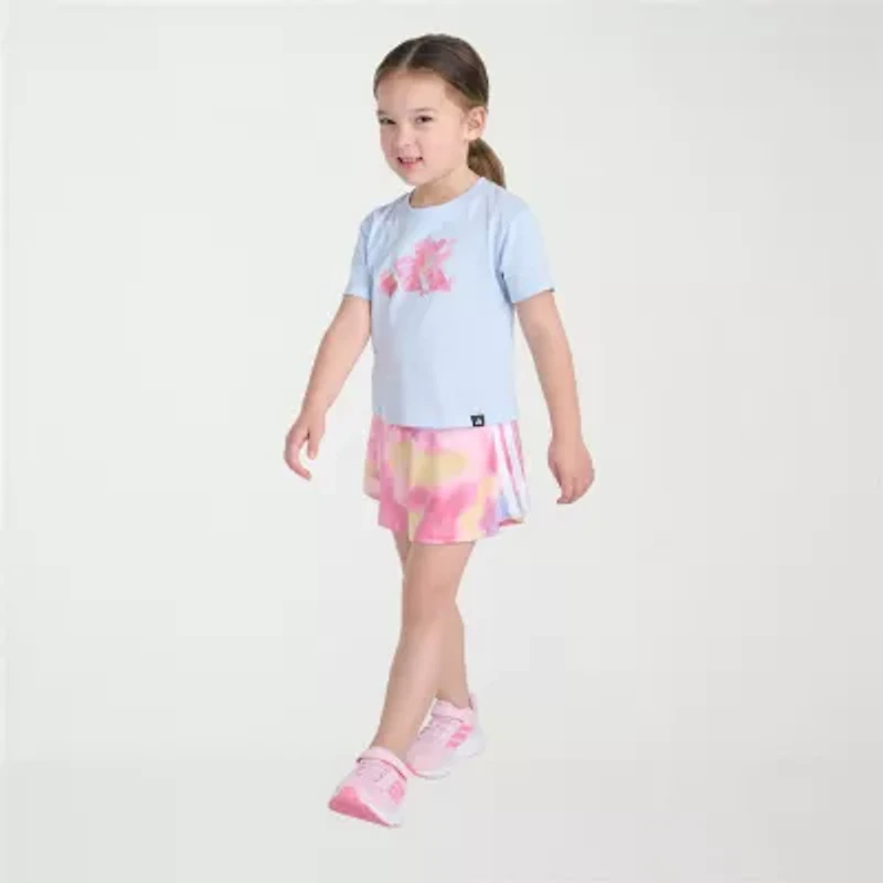 adidas Little Girls 2-pc. Skort Set
