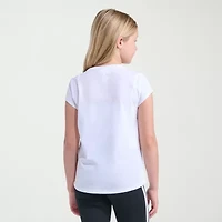 adidas Big Kid Girls Crew Neck Short Sleeve Regular Fit Graphic T-Shirt